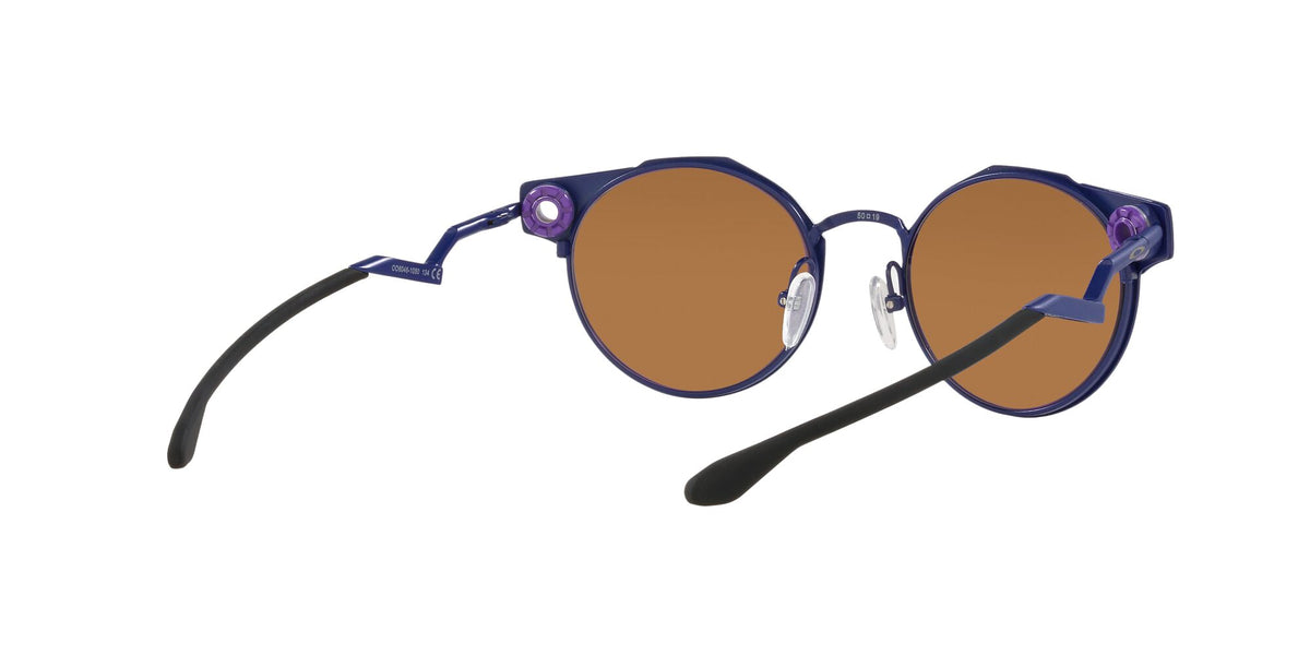 OO 6046 Oakley Deadbolt Matte Navy / Prizm Violet 50 50 / Plastic / Titanium
