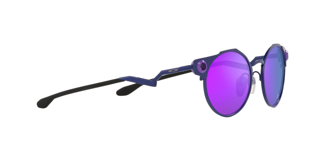 OO 6046 Oakley Deadbolt Matte Navy / Prizm Violet 50 50 / Plastic / Titanium