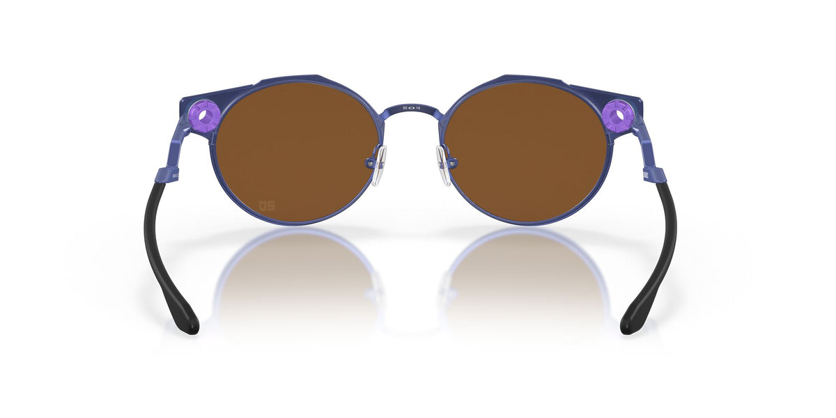 OO 6046 Oakley Deadbolt Matte Navy / Prizm Violet 50 50 / Plastic / Titanium