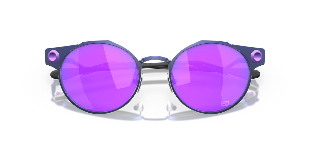 OO 6046 Oakley Deadbolt Matte Navy / Prizm Violet 50 50 / Plastic / Titanium