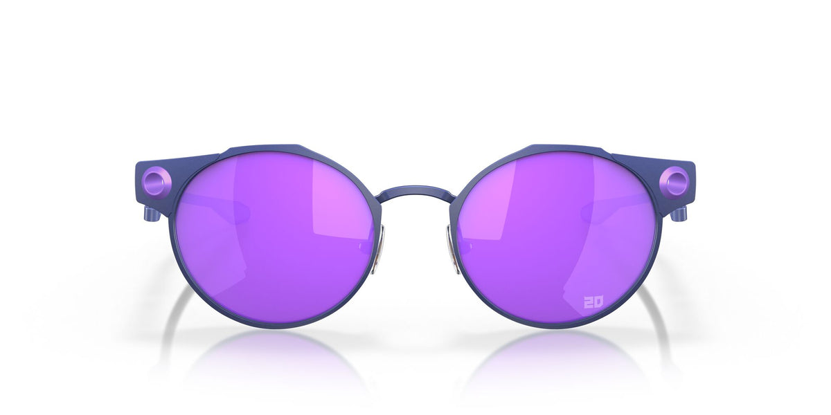 OO 6046 Oakley Deadbolt Matte Navy / Prizm Violet 50 50 / Plastic / Titanium
