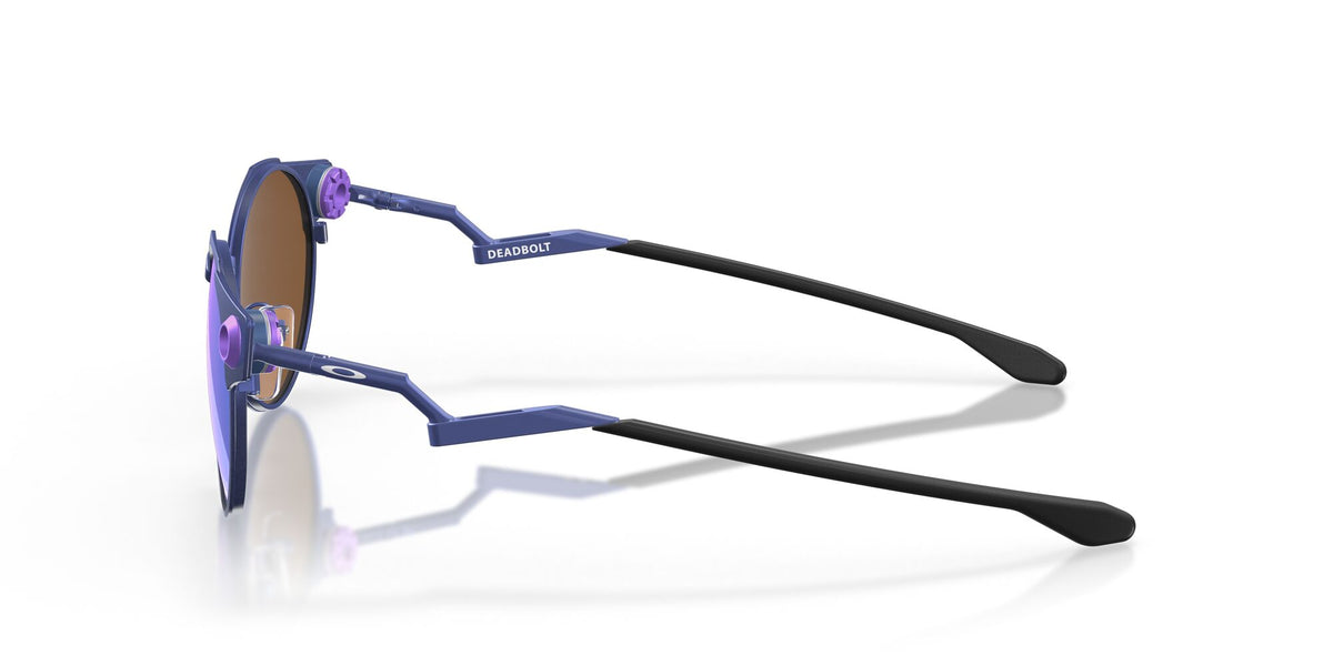 OO 6046 Oakley Deadbolt Matte Navy / Prizm Violet 50 50 / Plastic / Titanium