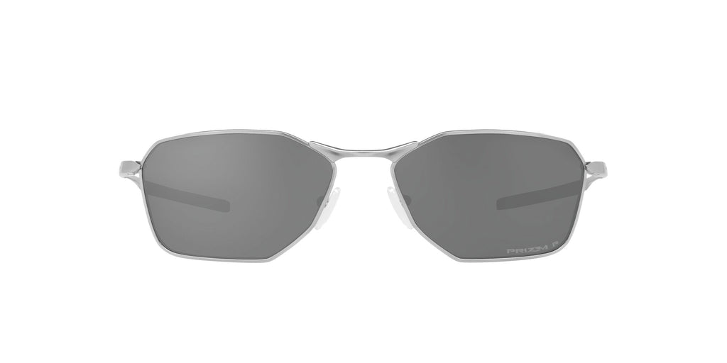 OO 6047 Oakley Savitar Satin Chrome / Prizm Black Polarised 58 58