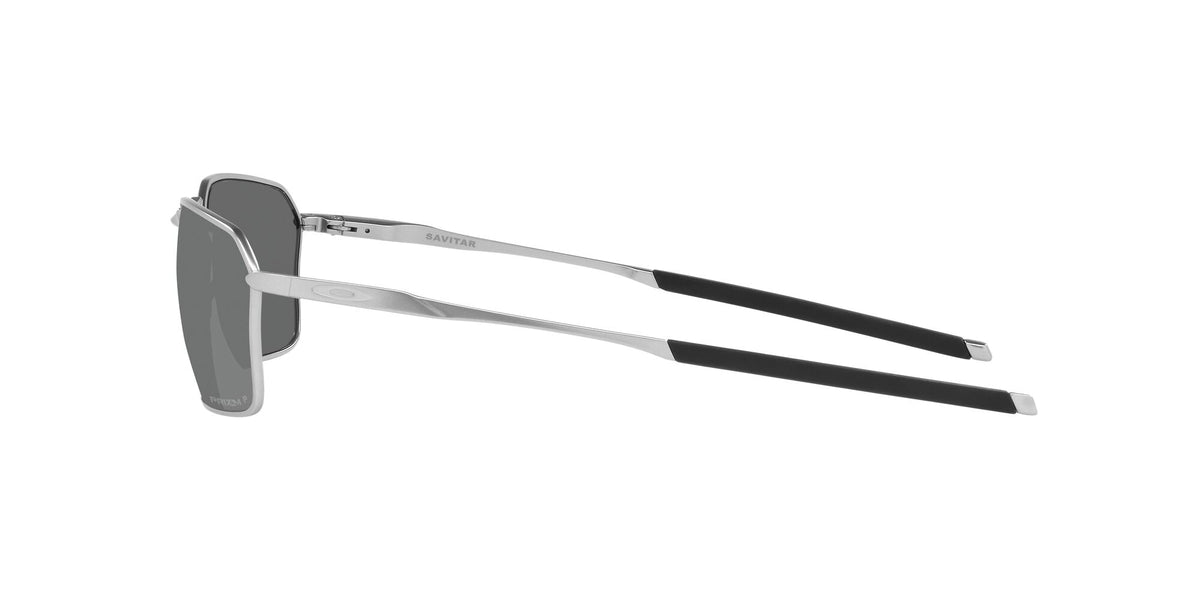OO 6047 Oakley Savitar Satin Chrome / Prizm Black Polarised 58 58