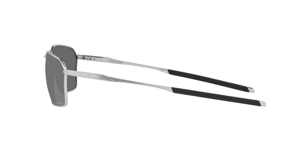 OO 6047 Oakley Savitar Satin Chrome / Prizm Black Polarised 58 58
