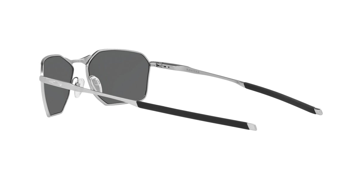 OO 6047 Oakley Savitar Satin Chrome / Prizm Black Polarised 58 58