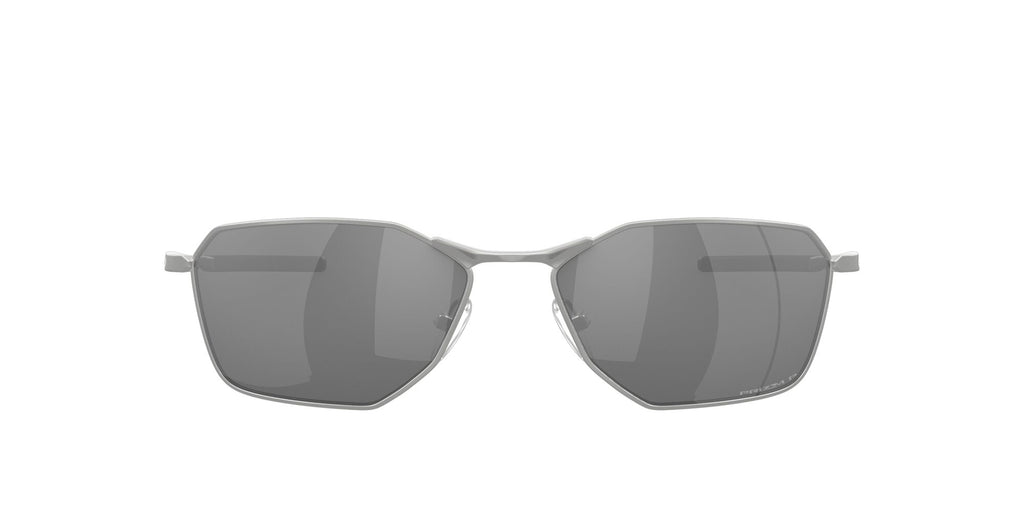 OO 6047 Oakley Savitar Satin Chrome / Prizm Black Polarised 58 58