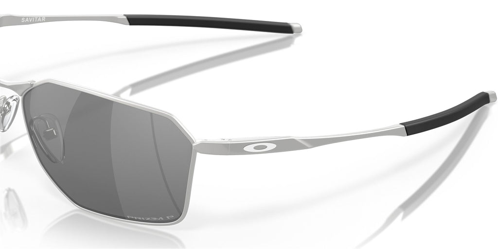 OO 6047 Oakley Savitar Satin Chrome / Prizm Black Polarised 58 58