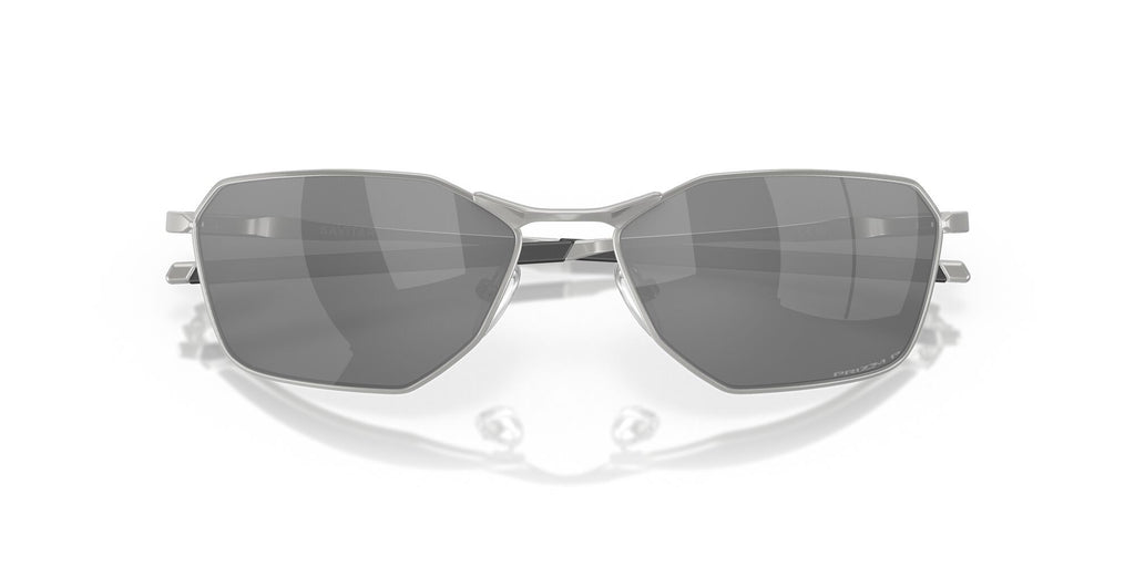 OO 6047 Oakley Savitar Satin Chrome / Prizm Black Polarised 58 58