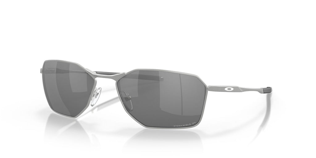 OO 6047 Oakley Savitar Satin Chrome / Prizm Black Polarised 58 58