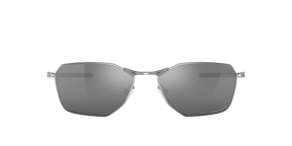 OO 6047 Oakley Savitar Satin Chrome / Prizm Black Polarised 58 58