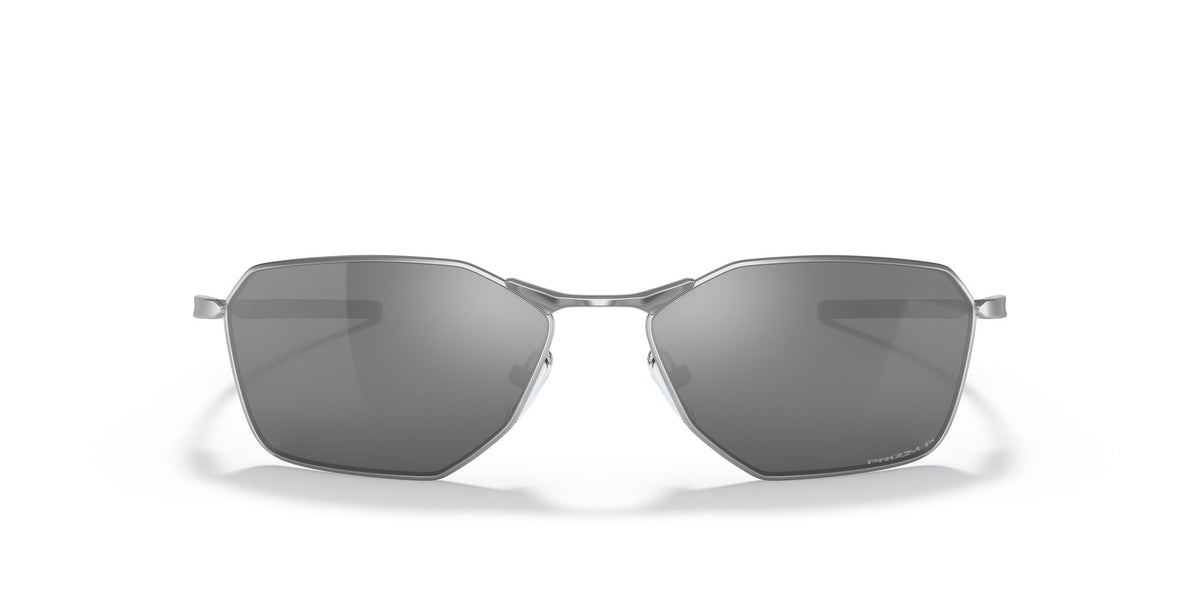 OO 6047 Oakley Savitar Satin Chrome / Prizm Black Polarised 58 58
