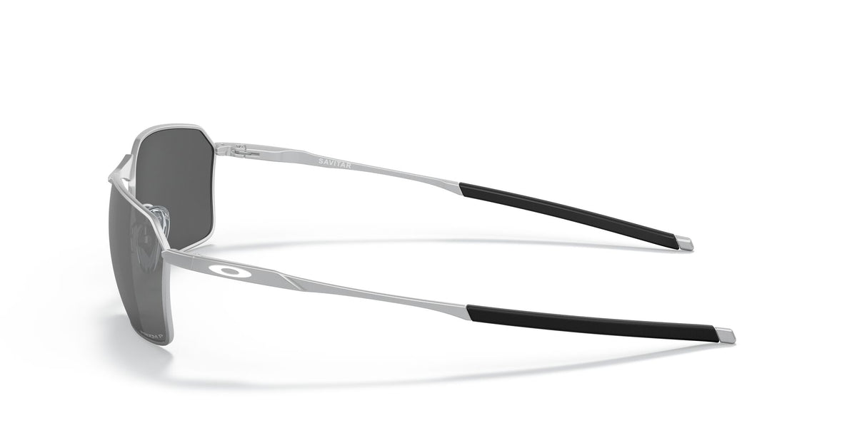OO 6047 Oakley Savitar Satin Chrome / Prizm Black Polarised 58 58