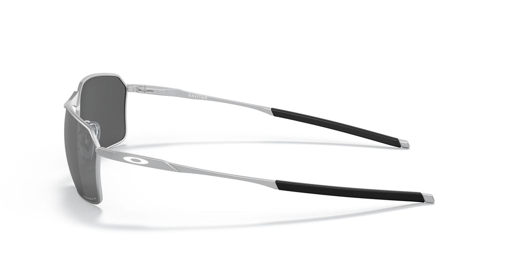 OO 6047 Oakley Savitar Satin Chrome / Prizm Black Polarised 58 58