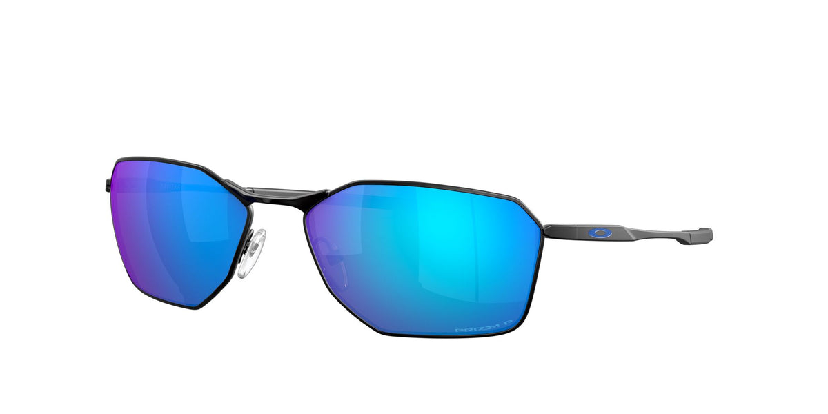 OO 6047 Oakley Savitar Satin Black / Prizm Sapphire Polarised 58 58