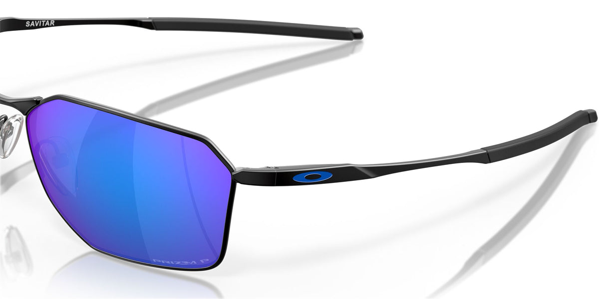 OO 6047 Oakley Savitar Satin Black / Prizm Sapphire Polarised 58 58