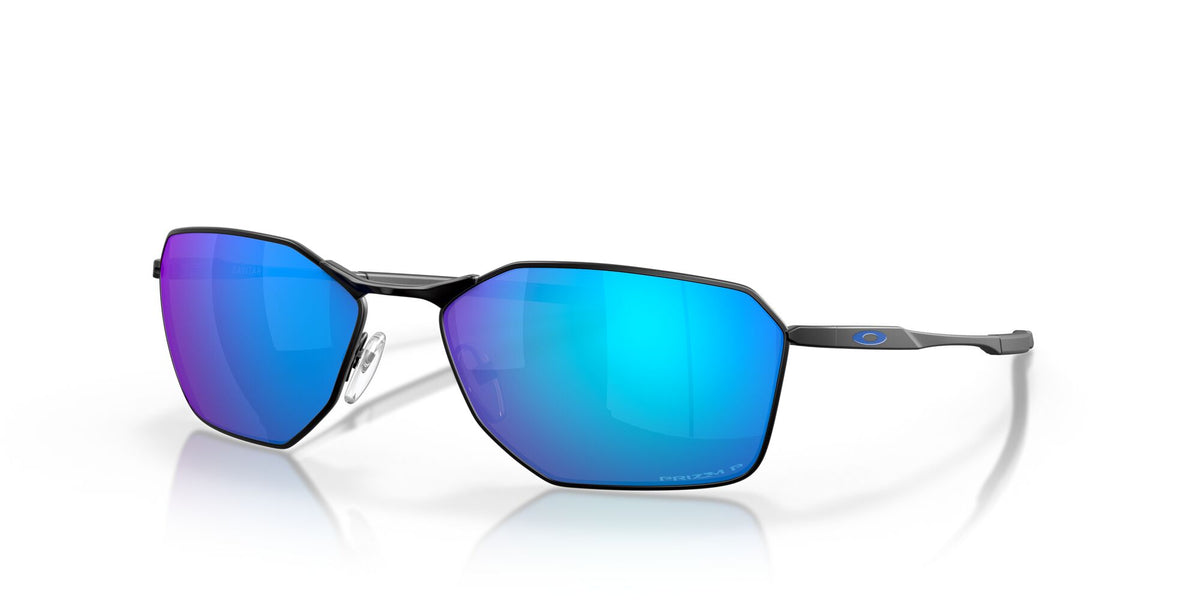 OO 6047 Oakley Savitar Satin Black / Prizm Sapphire Polarised 58 58