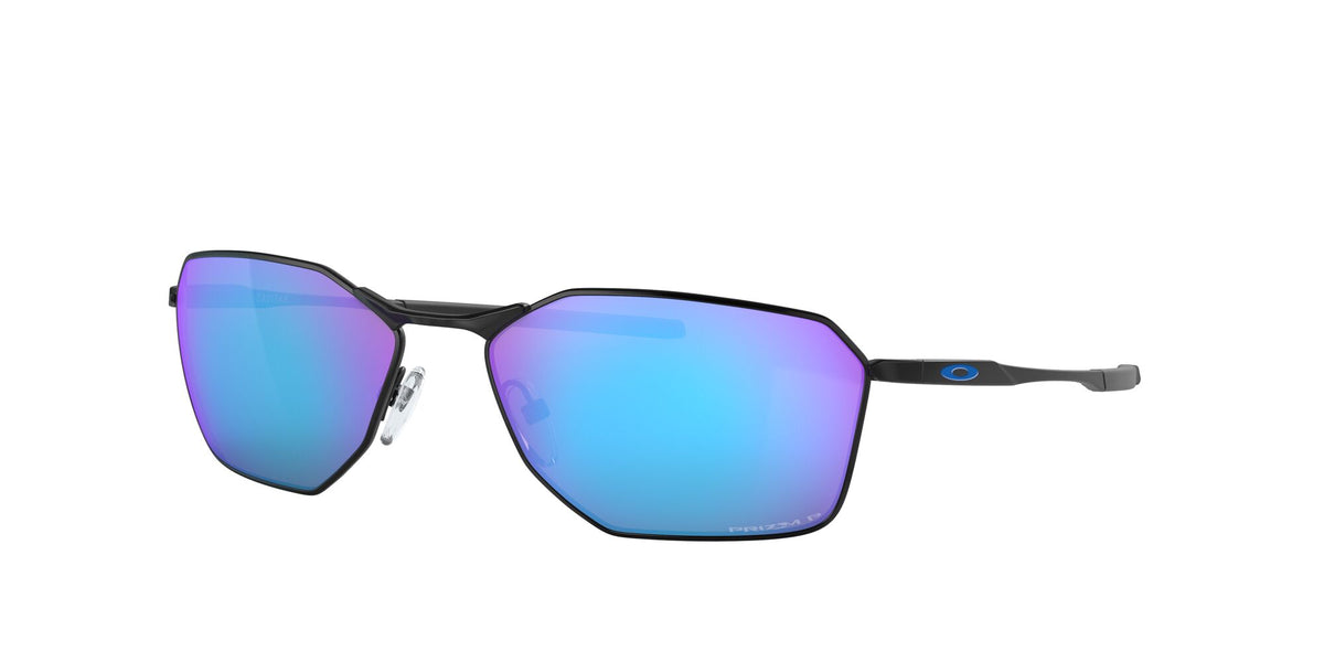OO 6047 Oakley Savitar Satin Black / Prizm Sapphire Polarised 58 58