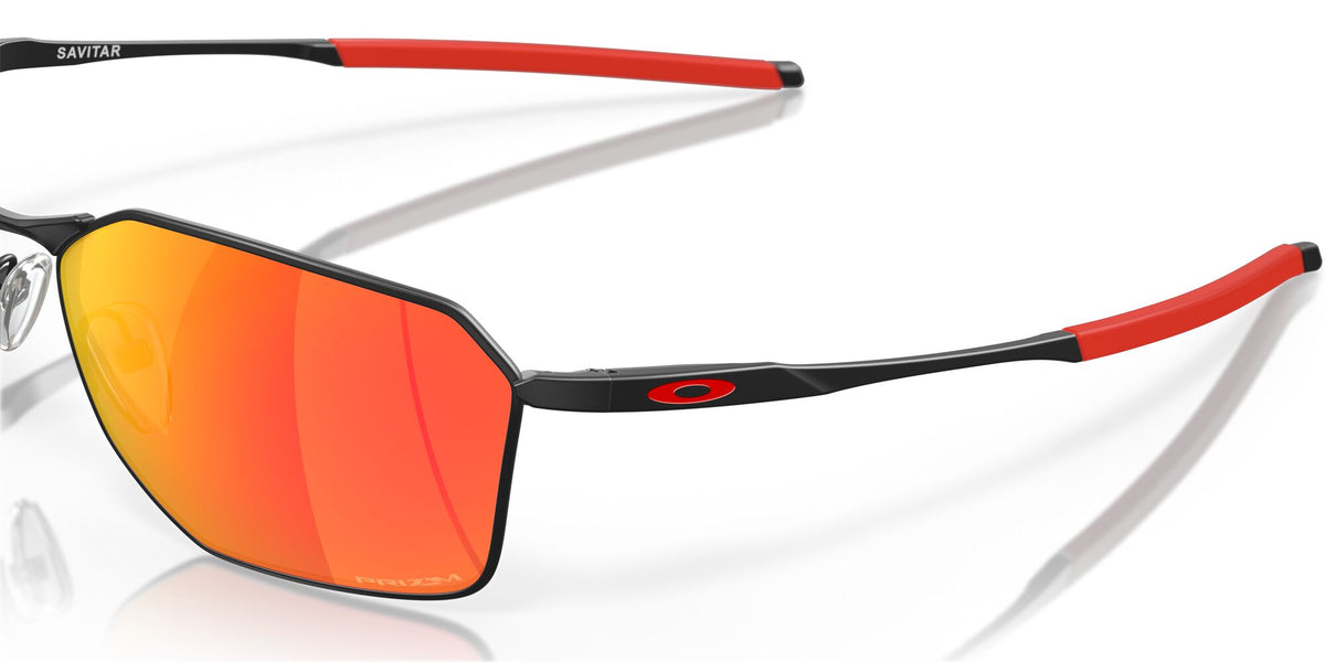 Oakley Savitar 0OO6047 604709 58 Satin Black / Prizm Ruby 58