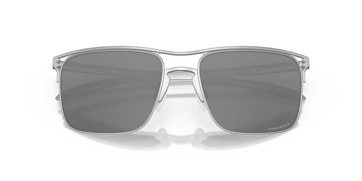 Oakley Holbrook Ti 0OO6048 604801 57 Satin Chrome / Prizm Black 57 / Plastic / Titanium
