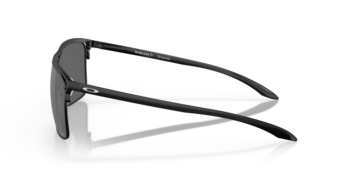 Oakley Holbrook Ti 0OO6048 604802 57 Satin Black / Prizm Black Polarized 57 / Plastic / Titanium