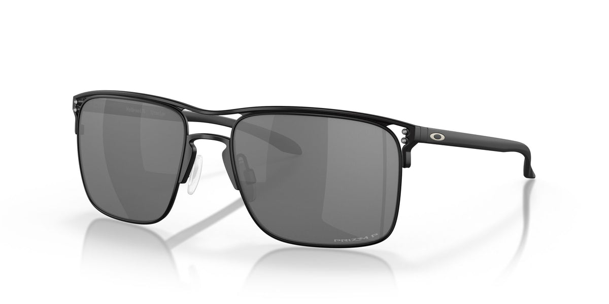 Oakley Holbrook Ti 0OO6048 604802 57 Satin Black / Prizm Black Polarized 57 / Plastic / Titanium