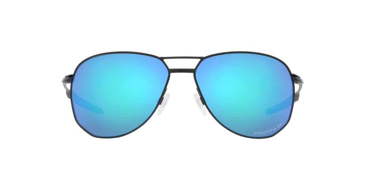 Oakley Contrail Ti 0OO6050 605004 57 Satin Light Steel / Prizm Sapphire Polarized 57 / Plastic / Titanium