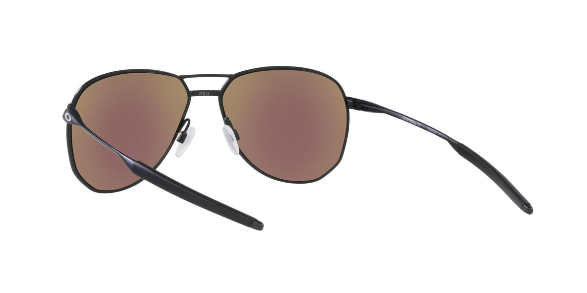 Oakley Contrail Ti 0OO6050 605004 57 Satin Light Steel / Prizm Sapphire Polarized 57 / Plastic / Titanium