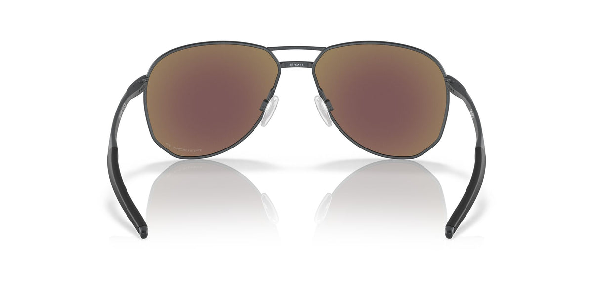 Oakley Contrail Ti 0OO6050 605004 57 Satin Light Steel / Prizm Sapphire Polarized 57 / Plastic / Titanium