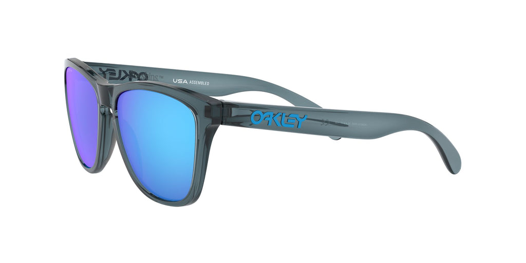 Oakley Frogskins 0OO9013 9013F6 55 Crystal Black / Prizm Sapphire Polarized 55 / Plastic / Plastic