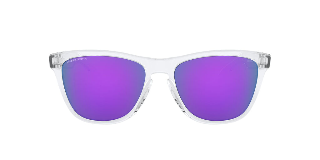 Oakley Frogskins 0OO9013 9013H7 55 Polished Clear / Prizm Violet 55 / Plastic / Plastic