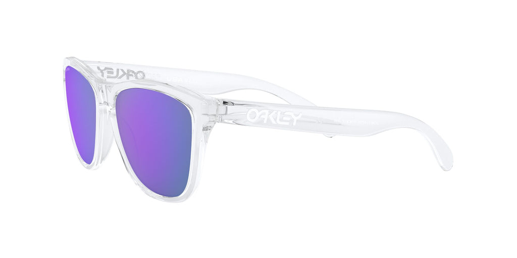 Oakley Frogskins 0OO9013 9013H7 55 Polished Clear / Prizm Violet 55 / Plastic / Plastic