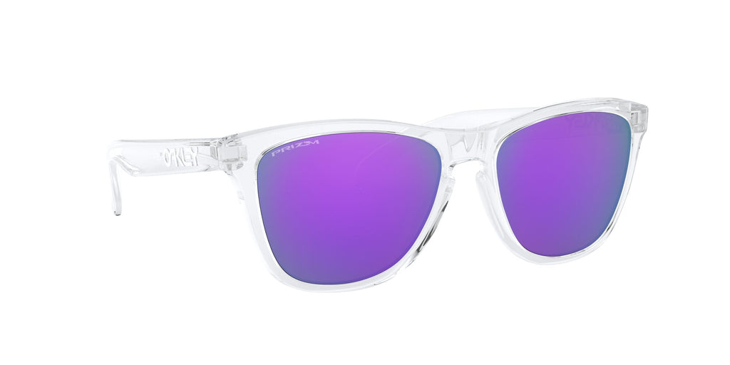 Oakley Frogskins 0OO9013 9013H7 55 Polished Clear / Prizm Violet 55 / Plastic / Plastic