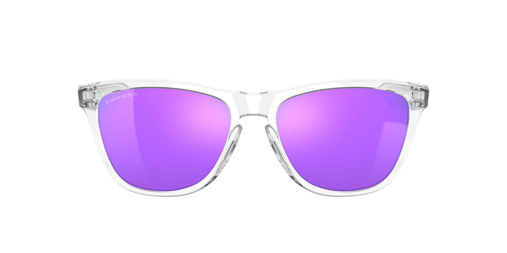 Oakley Frogskins 0OO9013 9013H7 55 Polished Clear / Prizm Violet 55 / Plastic / Plastic