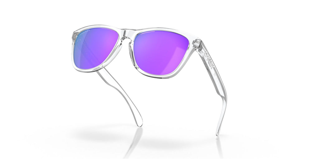 Oakley Frogskins 0OO9013 9013H7 55 Polished Clear / Prizm Violet 55 / Plastic / Plastic