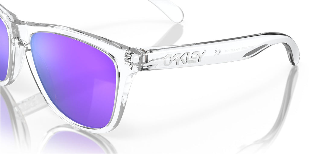 Oakley Frogskins 0OO9013 9013H7 55 Polished Clear / Prizm Violet 55 / Plastic / Plastic