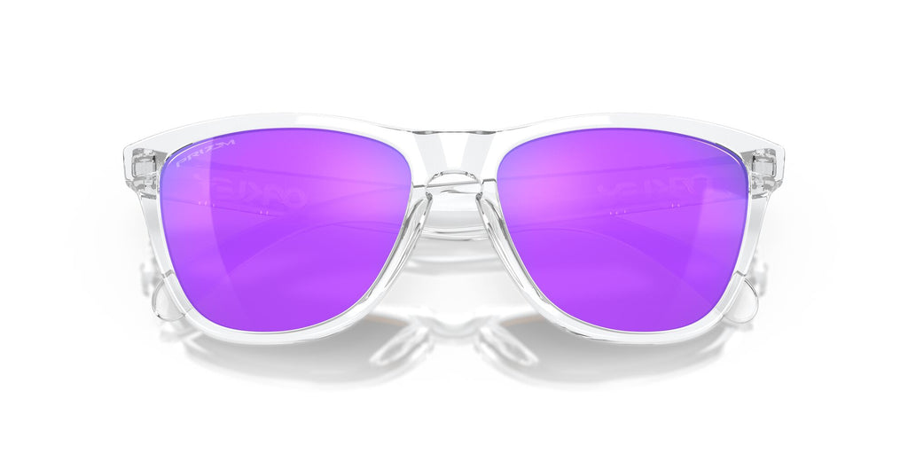 Oakley Frogskins 0OO9013 9013H7 55 Polished Clear / Prizm Violet 55 / Plastic / Plastic