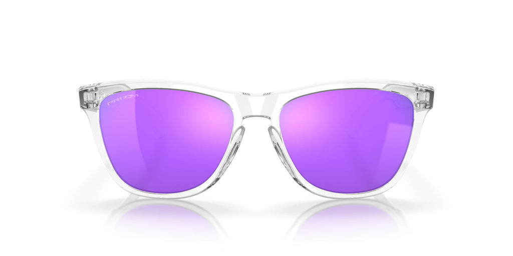 Oakley Frogskins 0OO9013 9013H7 55 Polished Clear / Prizm Violet 55 / Plastic / Plastic