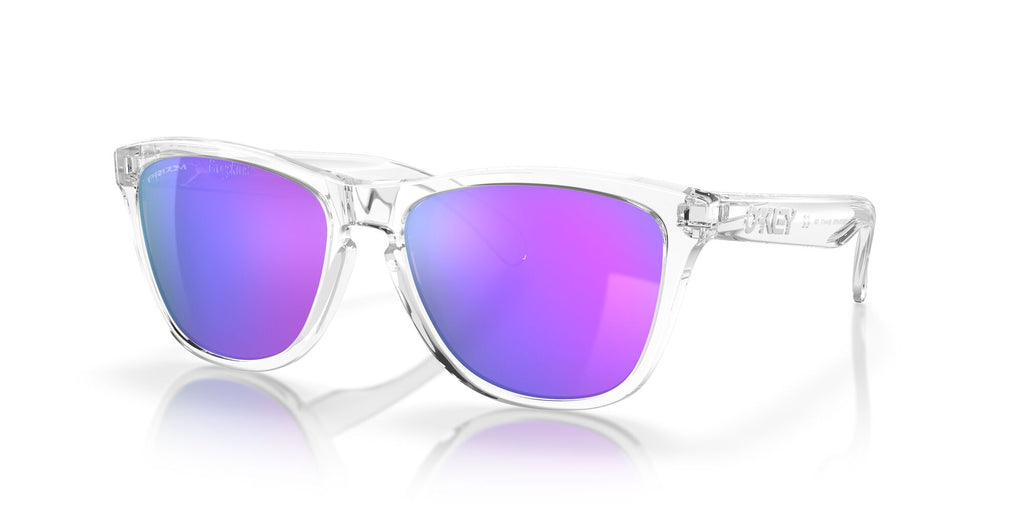 Oakley Frogskins 0OO9013 9013H7 55 Polished Clear / Prizm Violet 55 / Plastic / Plastic