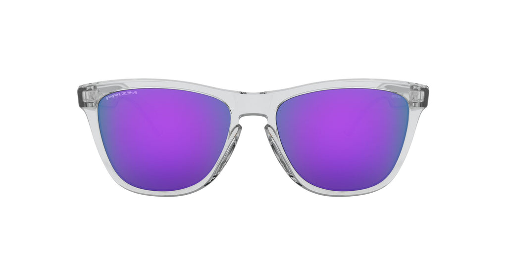 Oakley Frogskins 0OO9013 9013H7 55 Polished Clear / Prizm Violet 55 / Plastic / Plastic