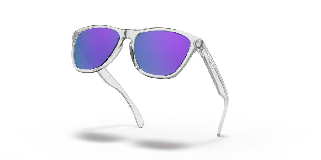 Oakley Frogskins 0OO9013 9013H7 55 Polished Clear / Prizm Violet 55 / Plastic / Plastic