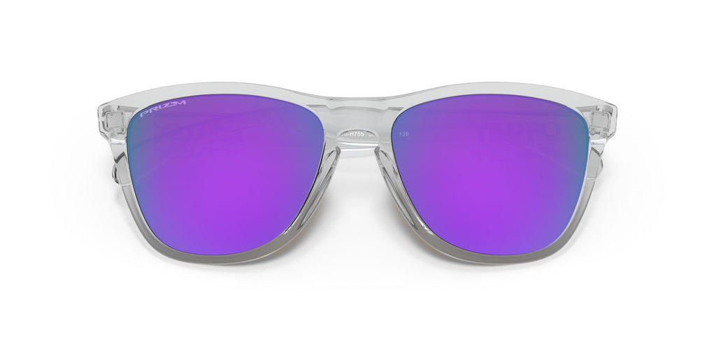 Oakley Frogskins 0OO9013 9013H7 55 Polished Clear / Prizm Violet 55 / Plastic / Plastic