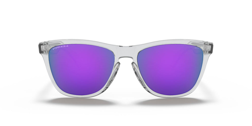 Oakley Frogskins 0OO9013 9013H7 55 Polished Clear / Prizm Violet 55 / Plastic / Plastic