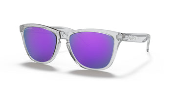 Oakley Frogskins 0OO9013 9013H7 55 Polished Clear / Prizm Violet 55 / Plastic / Plastic