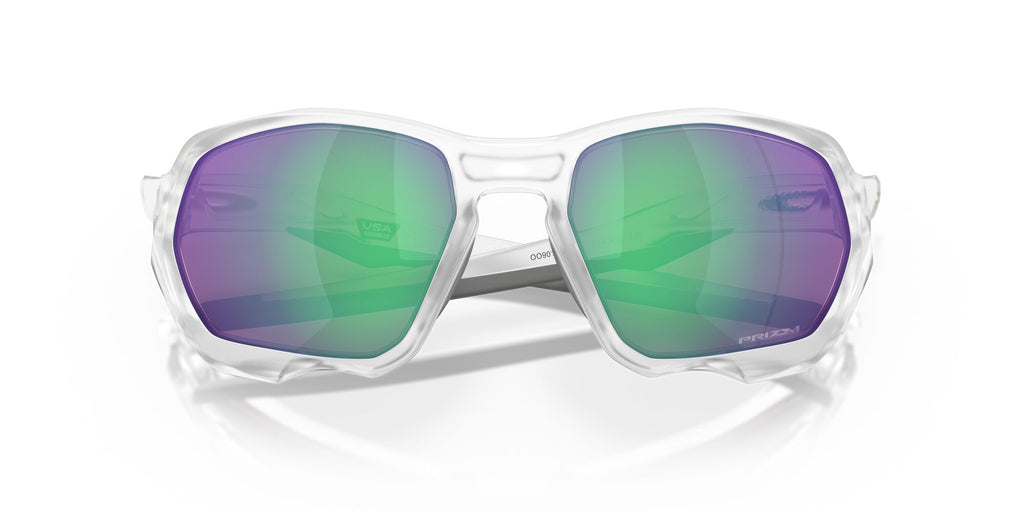 OO 9019A Oakley Plazma (A) Matte Clear / Prizm Road Jade 59 59