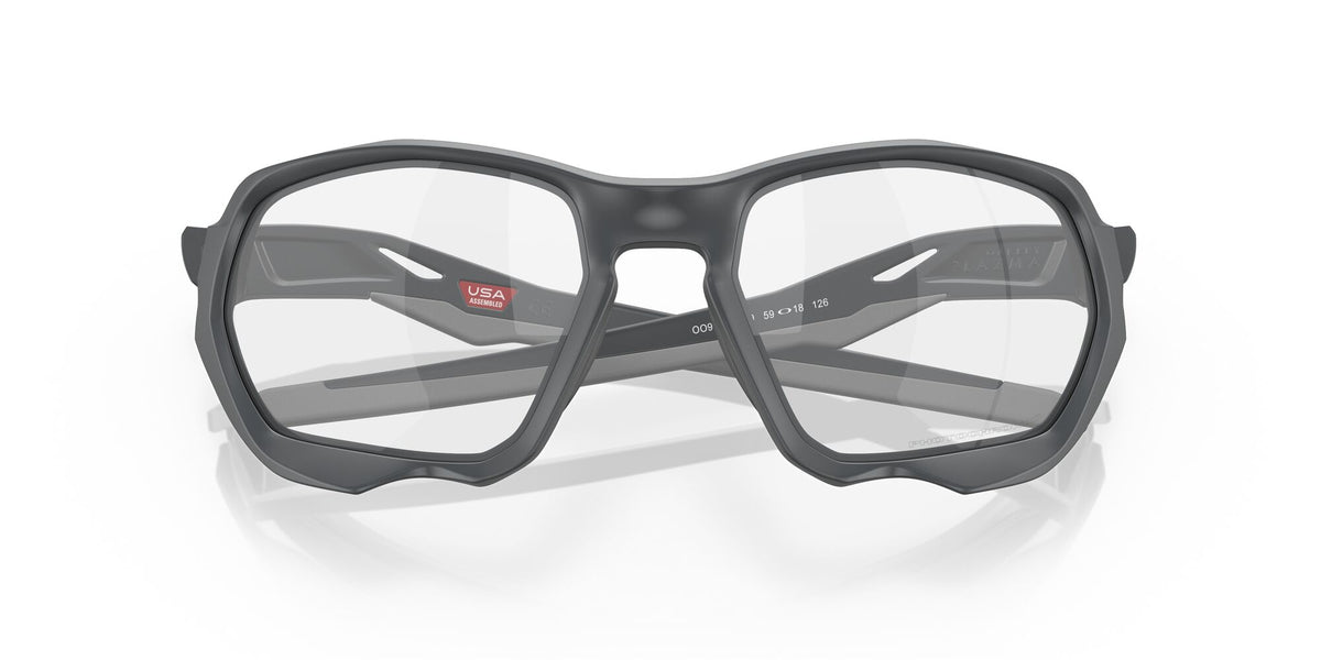 Oakley Plazma 0OO9019 901905 59 Matte Carbon / Clear to Black Iridium Photochromic 59