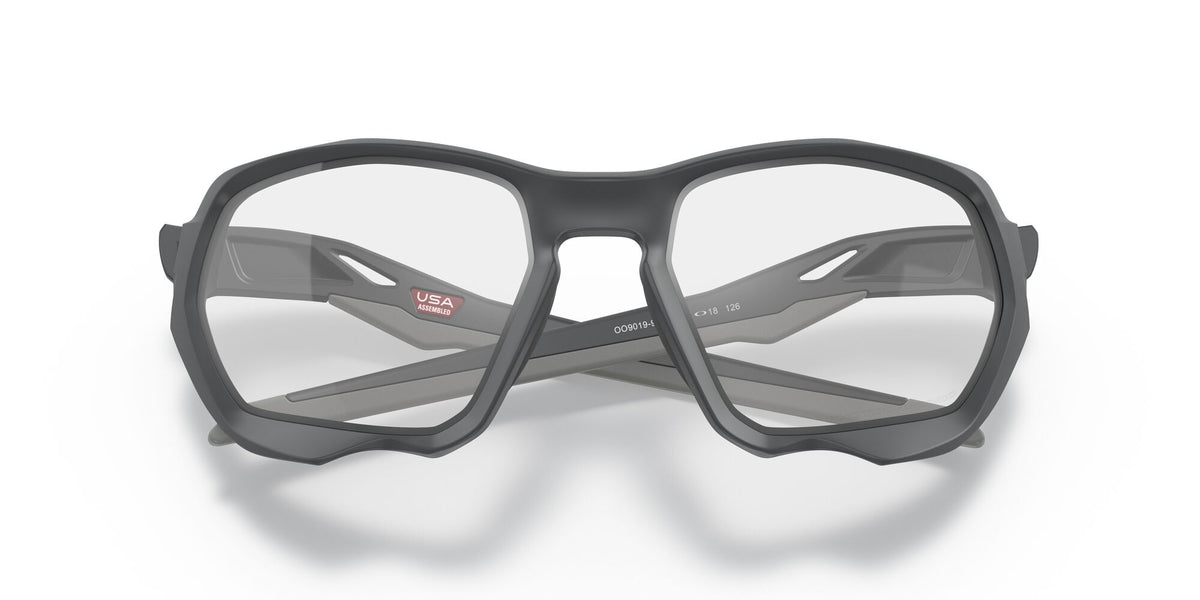 Oakley Plazma 0OO9019 901905 59 Matte Carbon / Clear to Black Iridium Photochromic 59