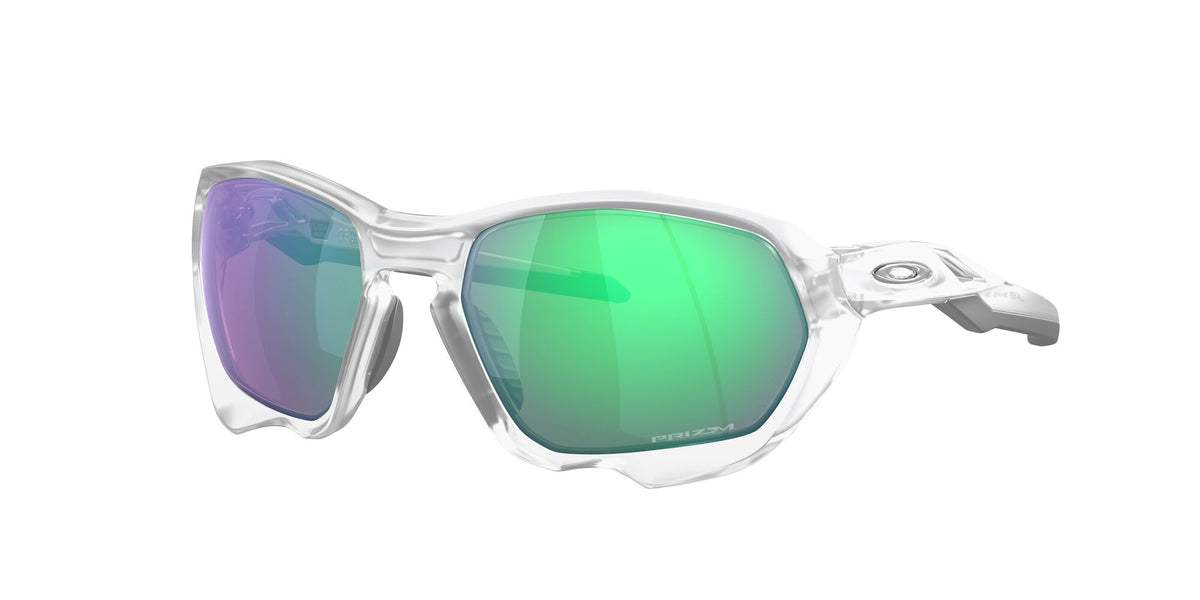 Oakley Plazma 0OO9019 901916 59 Matte Clear / Prizm Road Jade 59