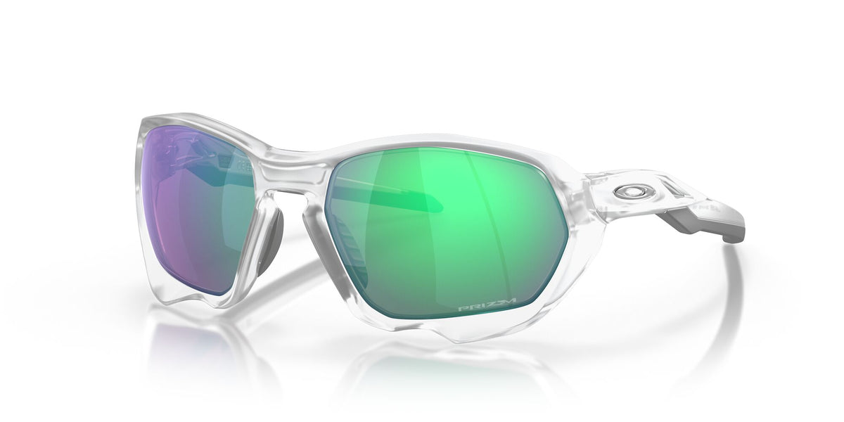 Oakley Plazma 0OO9019 901916 59 Matte Clear / Prizm Road Jade 59