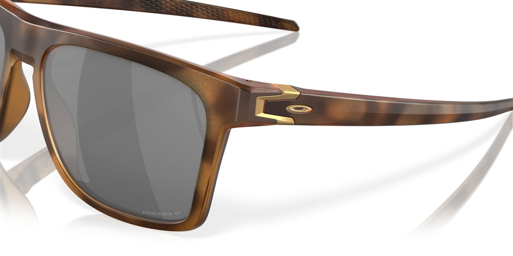 Oakley Leffingwell 0OO9100 910018 57 Matte Brown Tortoise / Prizm Black Polarized